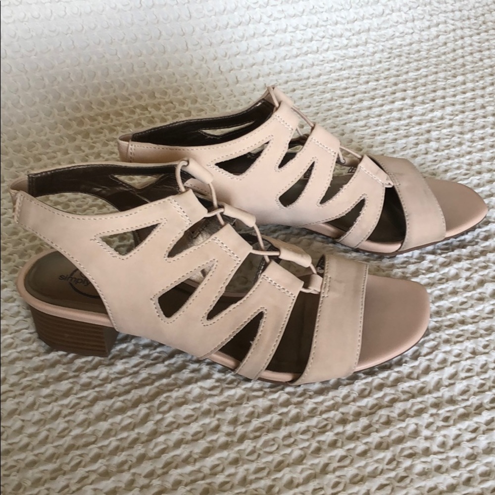 Blush sandals